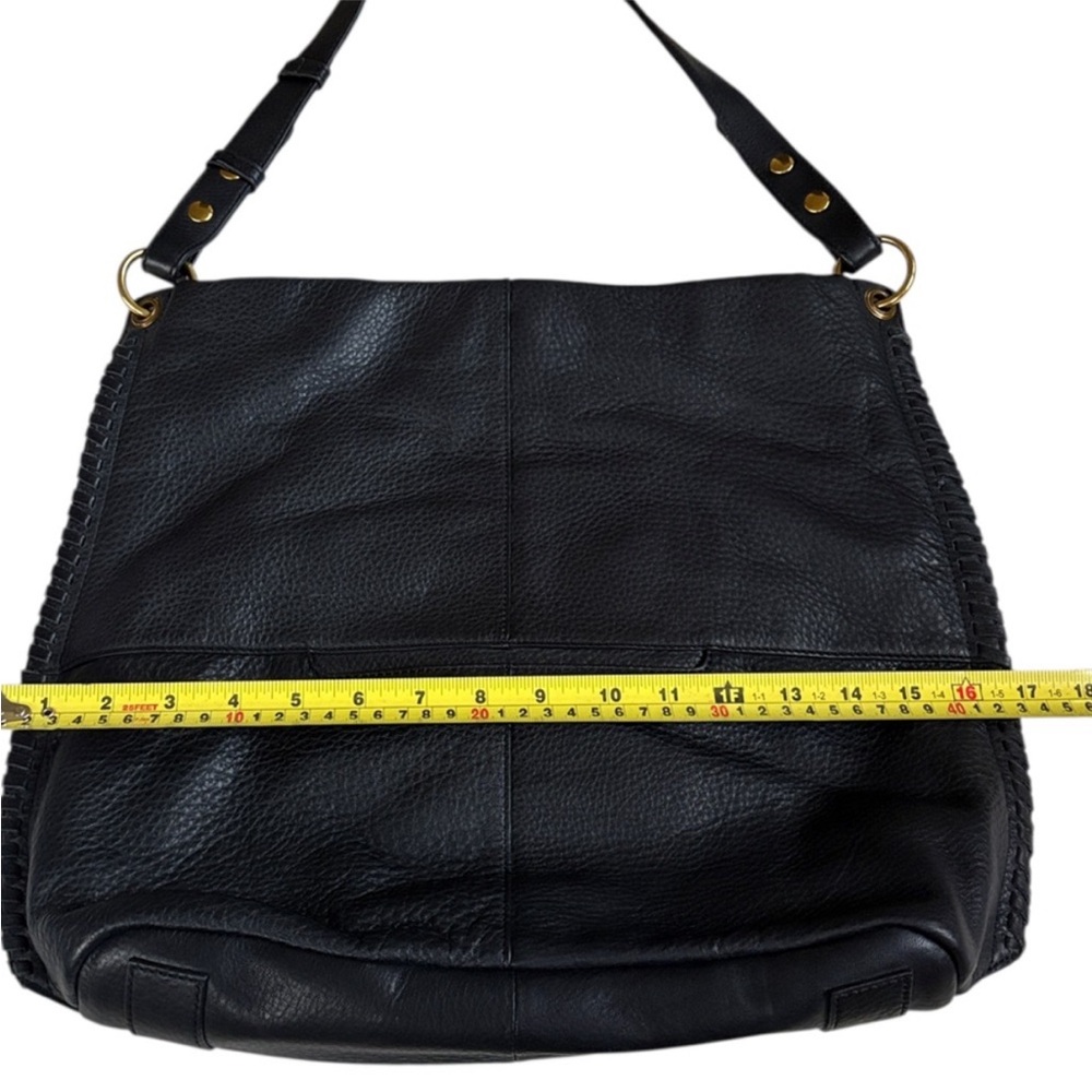 Like New HOBO Moondance Whipstitch Slouchy Shoulder Bag Black Retail $298.00 - Picture 12 of 15